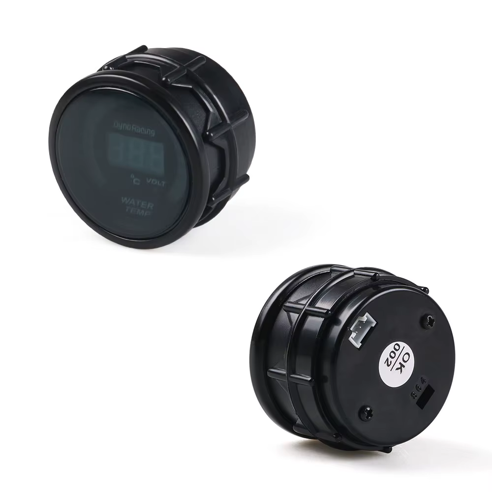 Dynoracing medidores digitales 52 mm 20 LED – presión turbo y temperatura - imagen 4