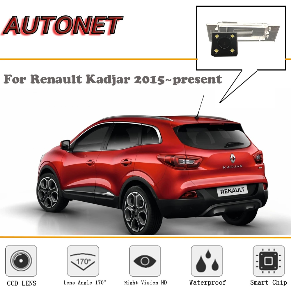 AUTONET Cámara trasera con visión nocturna para Renault Kadjar