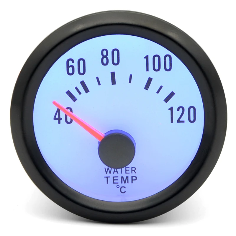 Tacómetro RPM temperatura aceite agua motor LED 52mm analógico - imagen 2