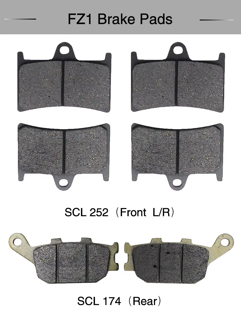 Juego de pastillas de freno semimetálicas para Yamaha FZ1