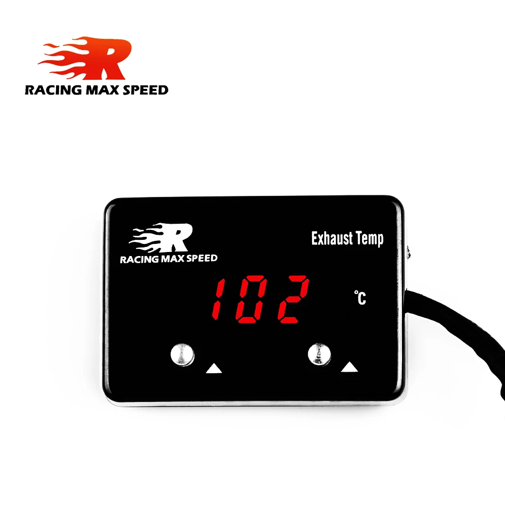 Medidor de temperatura de escape con pantalla LED digital