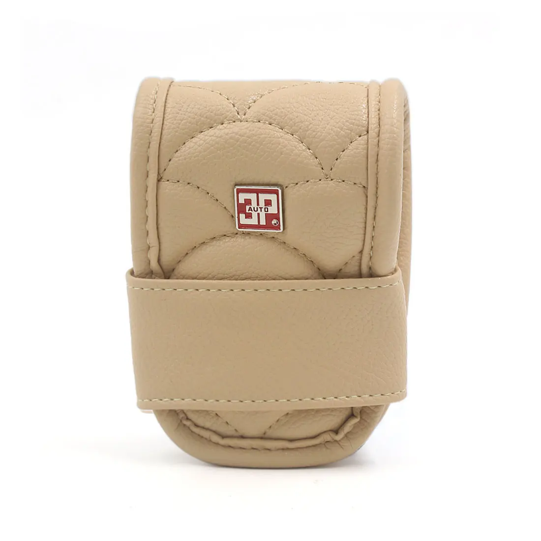 X Autohaux-palanca de cambios para coche, pomo de cambio de marchas de piel sintética, Protector de cubierta, color Beige