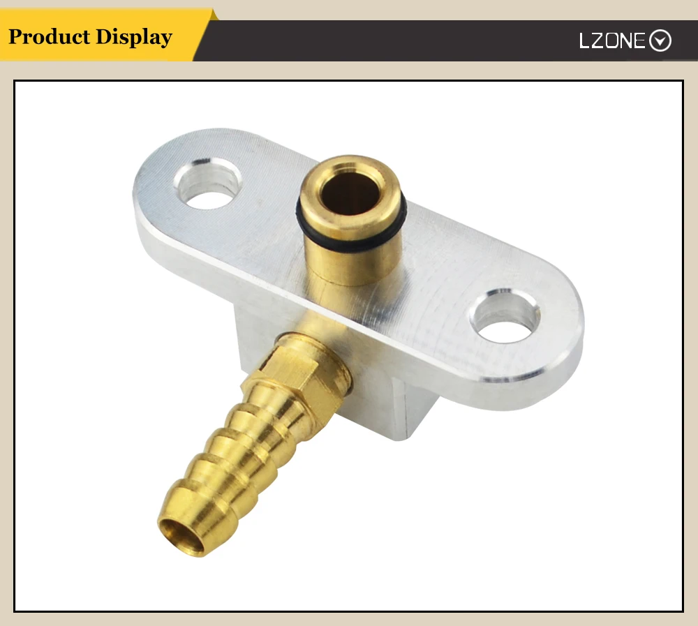Detalle del adaptador de riel de combustible PQY