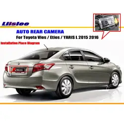 Cámara de visión trasera Toyota Vios/Etios/Yaris L 2015-2016 HD CCD