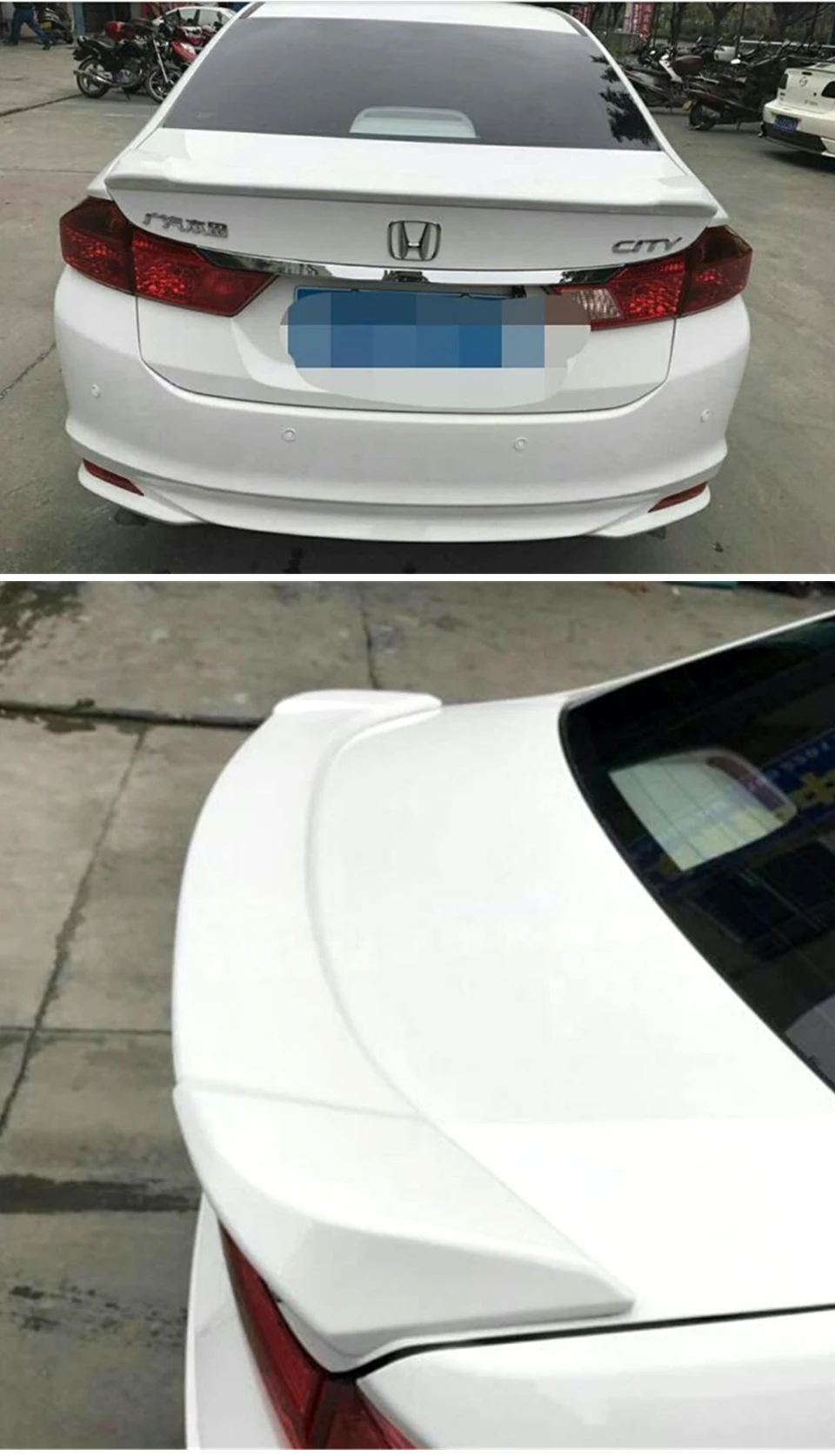 Detalle del acabado del accesorio exterior para maletero