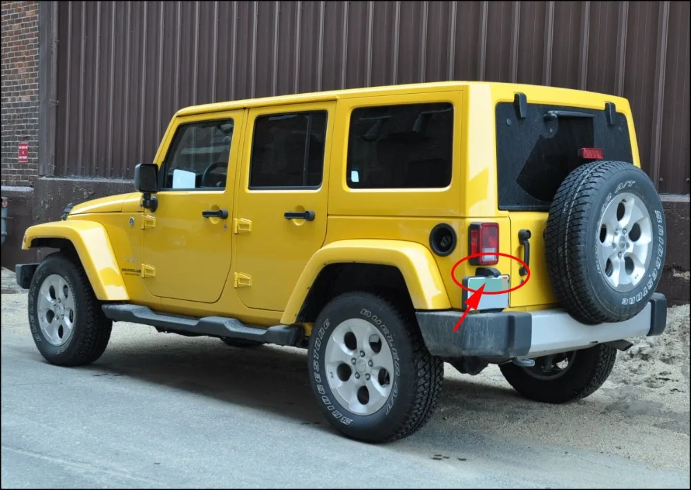 Cámara de matrícula para Jeep Wrangler JK