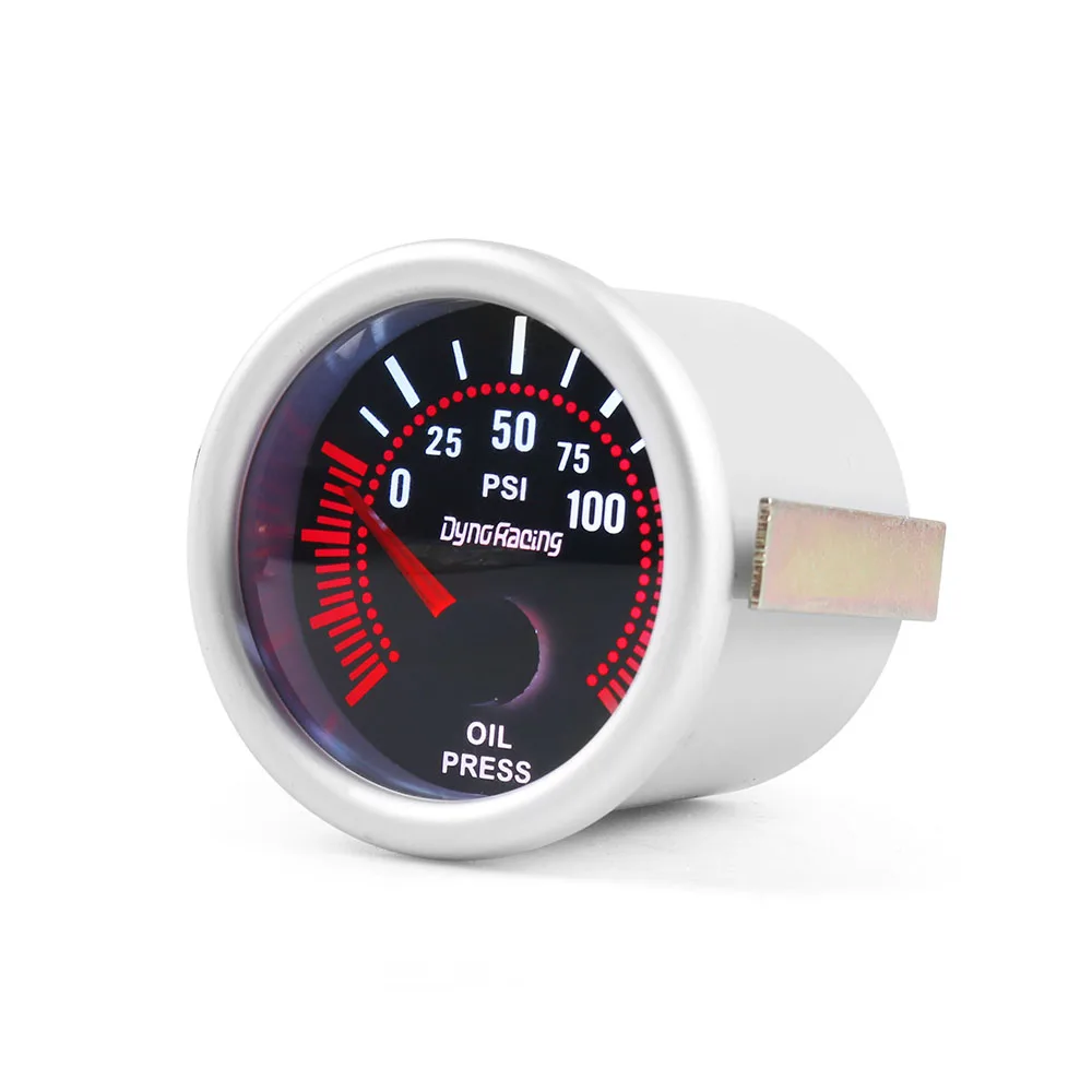 Dynoracing Manómetro de presión de aceite 52 mm 0-100 PSI LED - imagen 2