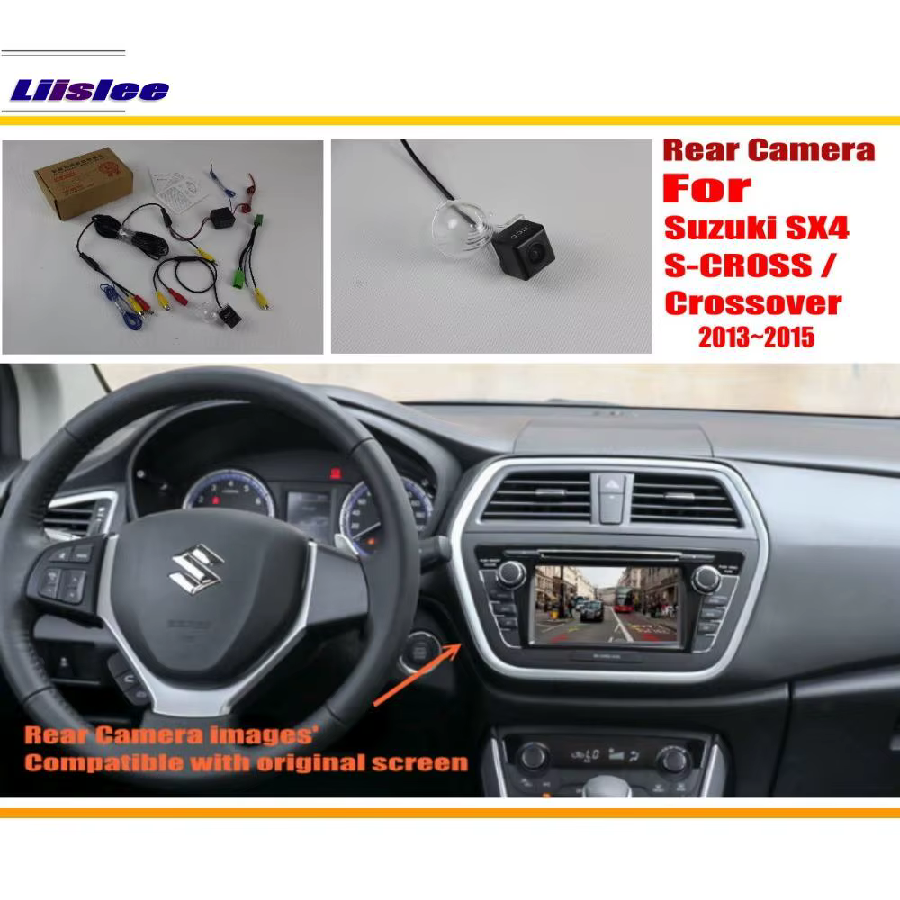 Cámara de marcha atrás RCA HD para Suzuki SX4 y S-Cross (2013-2018)