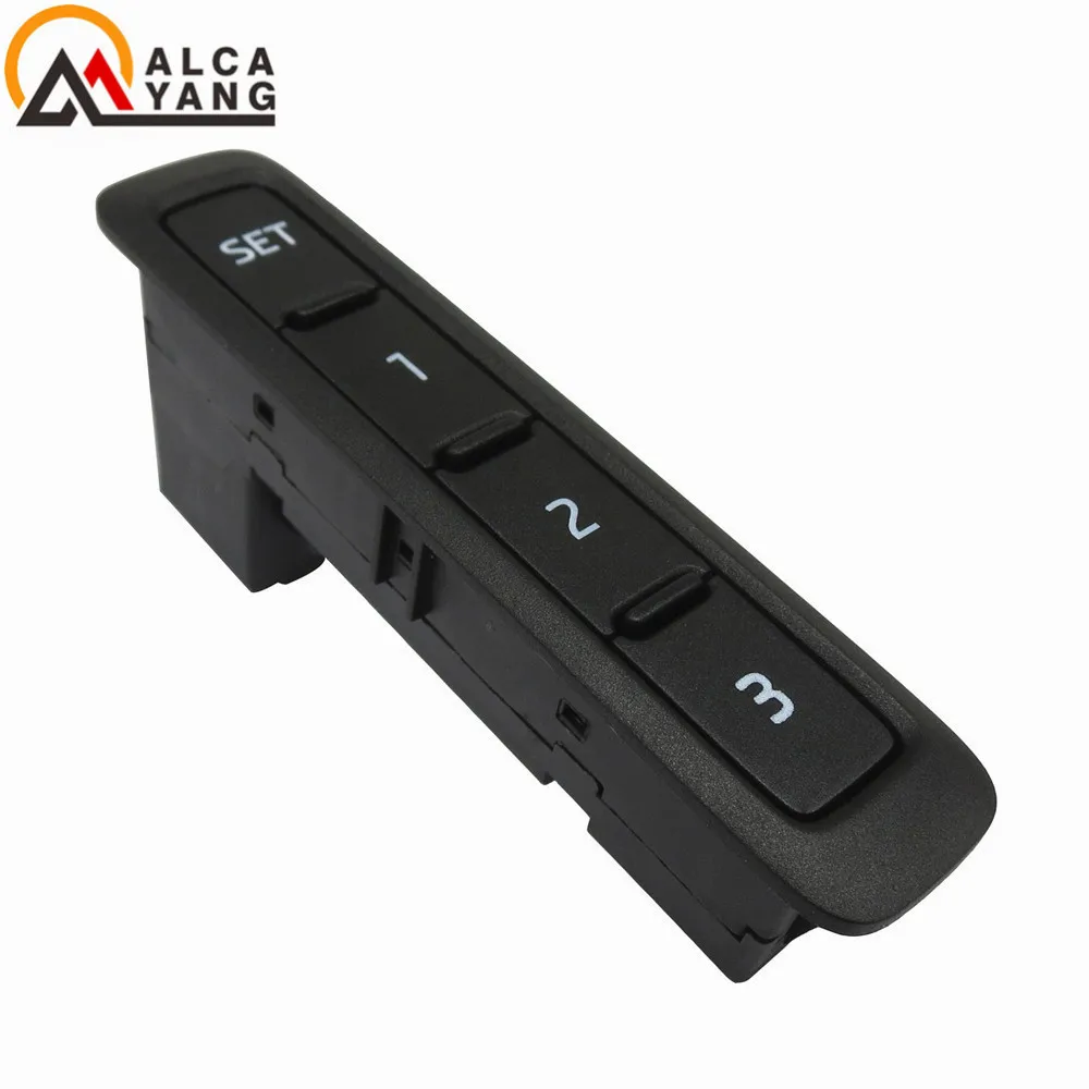 Detalle del interruptor de memoria del asiento