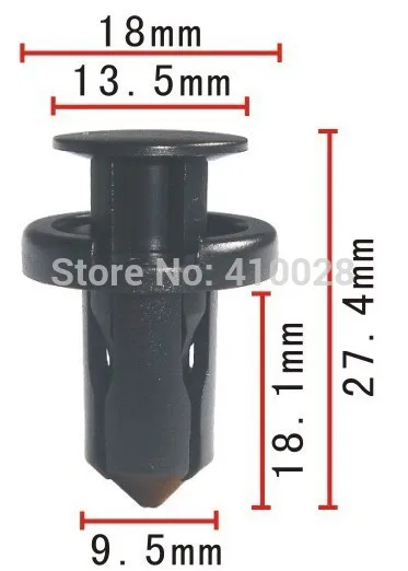 Shhworldsea 01553-09241 Grapa de parachoques Nissan 240SX y Maxima - imagen 2