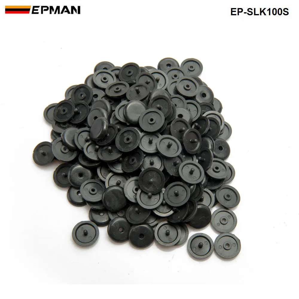 Kit 100 clips plásticos universales EP-SLK100S - negro beige