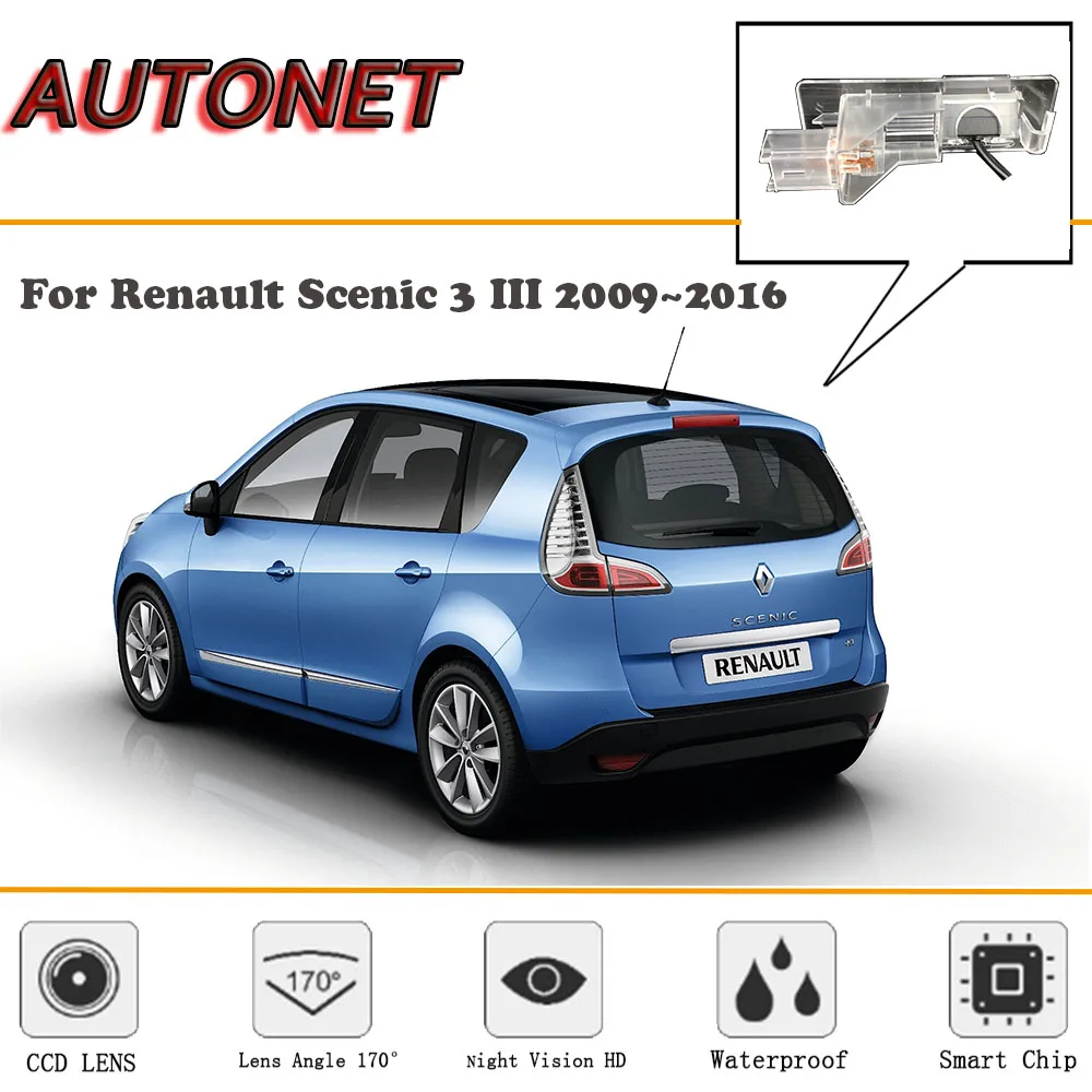 Cámara trasera HD AUTONET con visión nocturna – Renault Scénic III