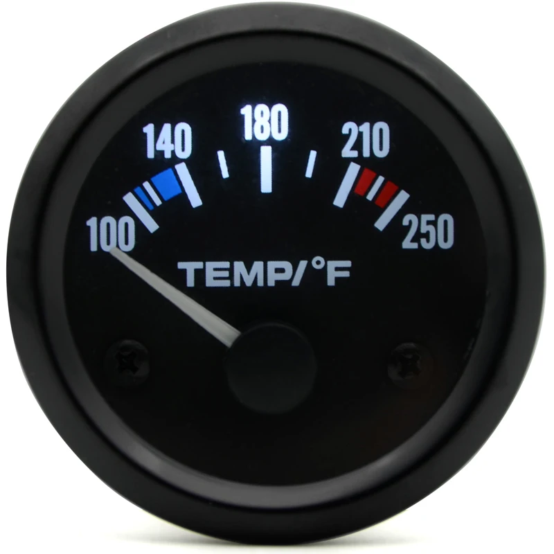 Termómetro de agua del motor 52mm 40-120°C bisel negro 12V - imagen 3