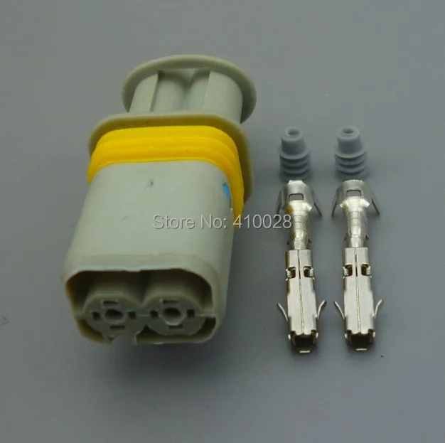 Detalle del conector de dos pines