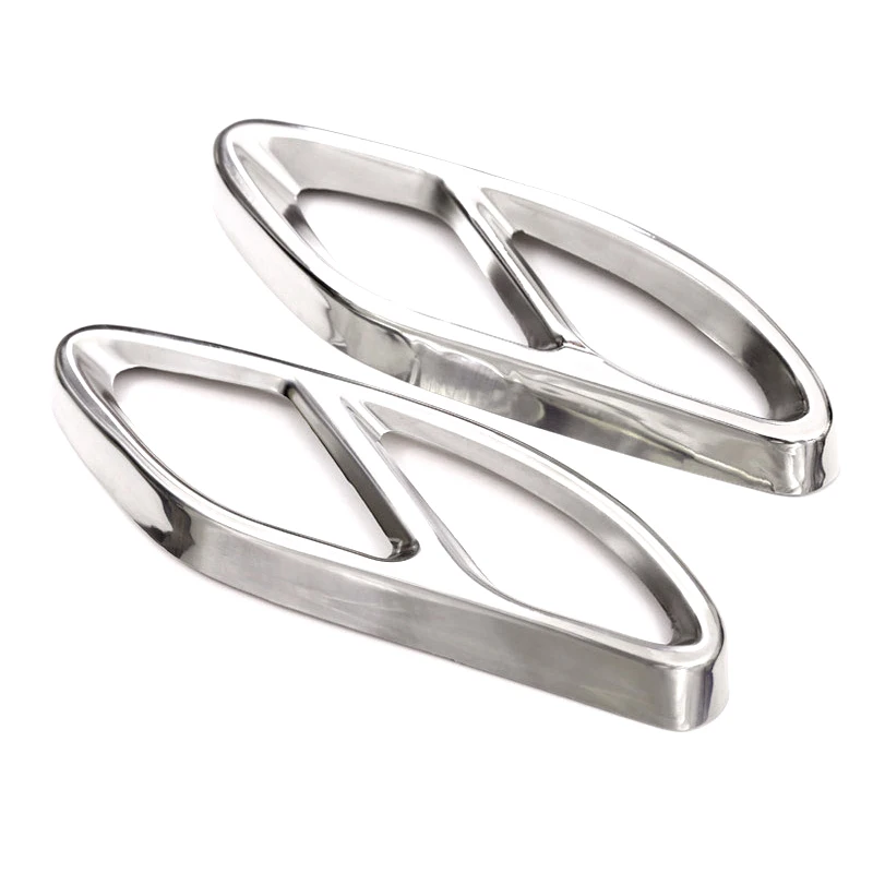 Embellecedor escape acero inoxidable Mercedes Benz Clase A B C E GLC GLE AMG - imagen 5