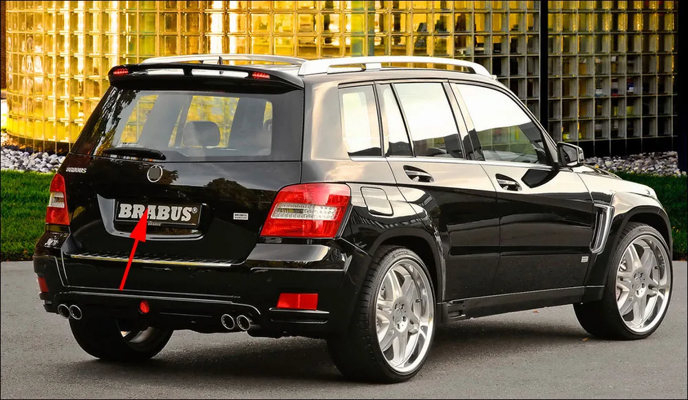 Detalle de la cámara trasera para Mercedes-Benz GLK X204