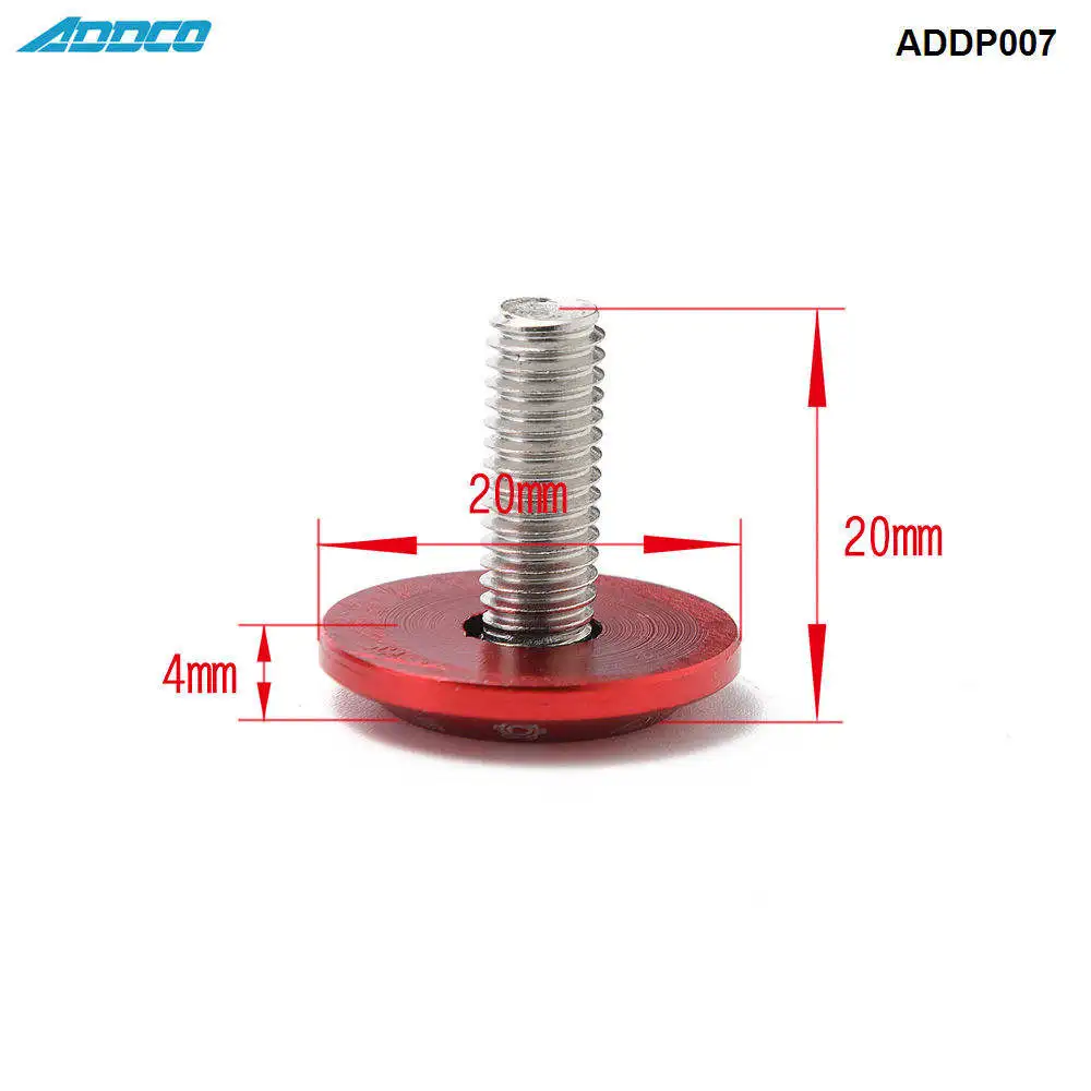 Kit de tornillería M6 Addco Racing con arandelas de aluminio CNC - imagen 4