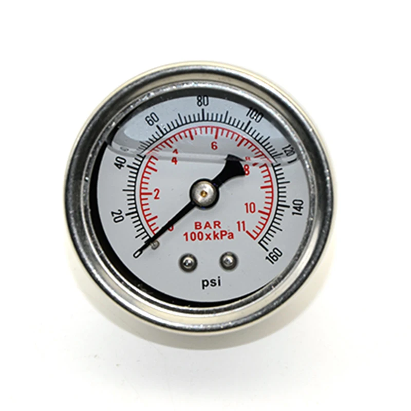 Manómetro presión aceite y combustible 0-160 PSI Universal líquido 1/8 NPT