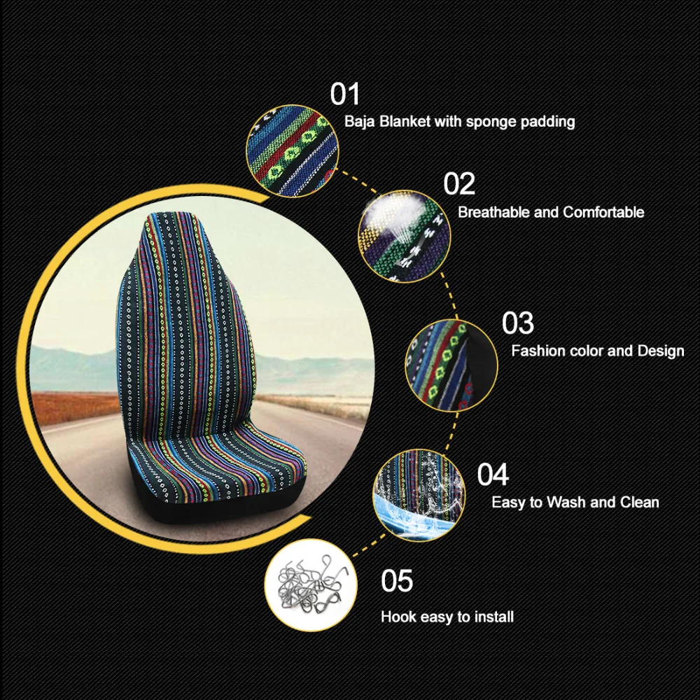 Funda decorativa para asiento de coche en diferentes acabados