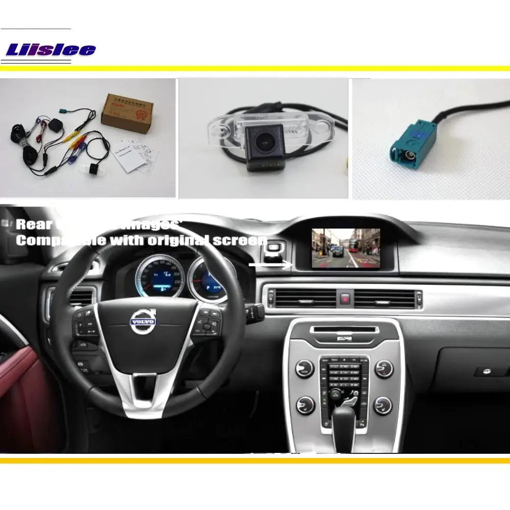 Kit cámara trasera Volvo V70/XC70 2007-2013 con pantalla de fábrica