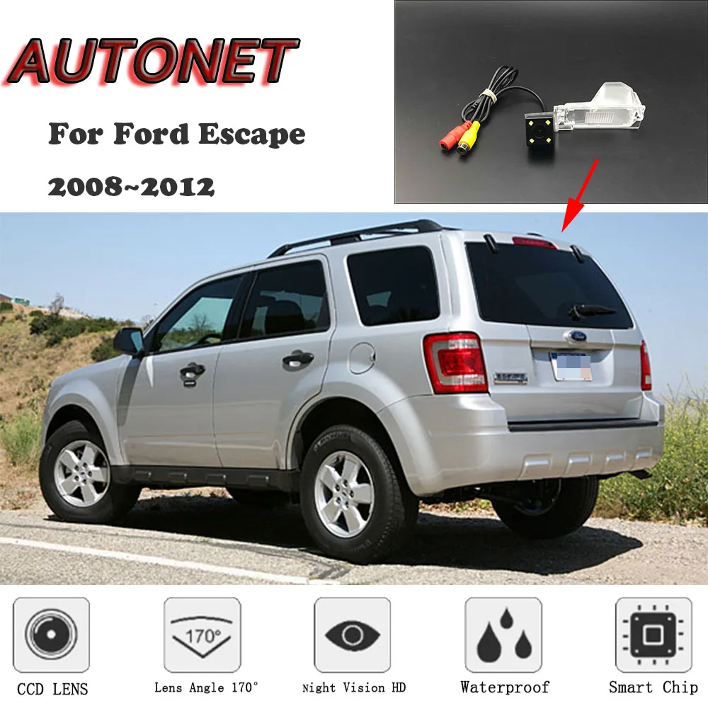 AUTONET Cámara de visión trasera HD para Ford Escape 2008-2012