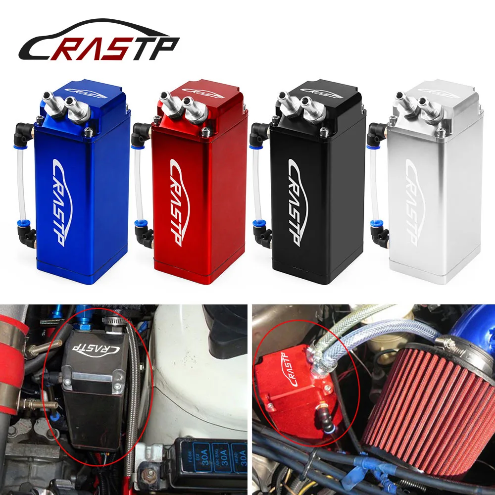 Lata captura aceite Universal aluminio cuadrada – motor carreras - imagen 2
