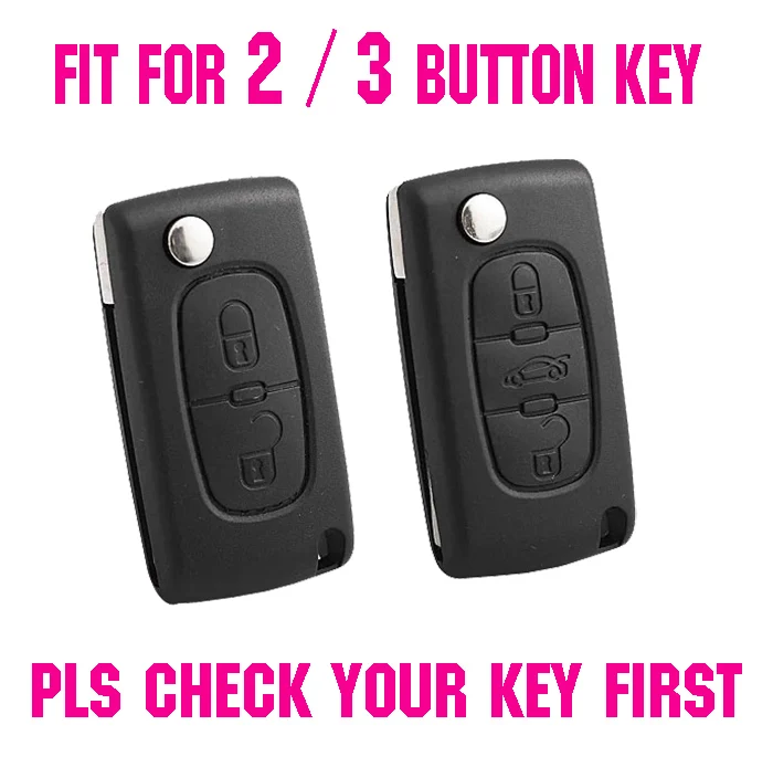 Funda silicona llave coche con botón – Compatible Citroën y Peugeot - imagen 2