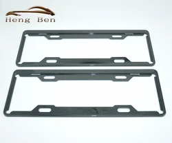 Portamatrícula Acero Inoxidable Acabado Fibra Carbono