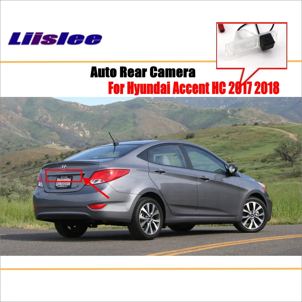 Cámara trasera Auto HD CCD Hyundai Accent 2017-2018