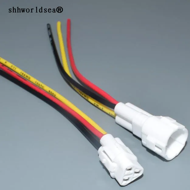 Shhworldsea conector automotriz sellado de tres pines macho/hembra - imagen 2