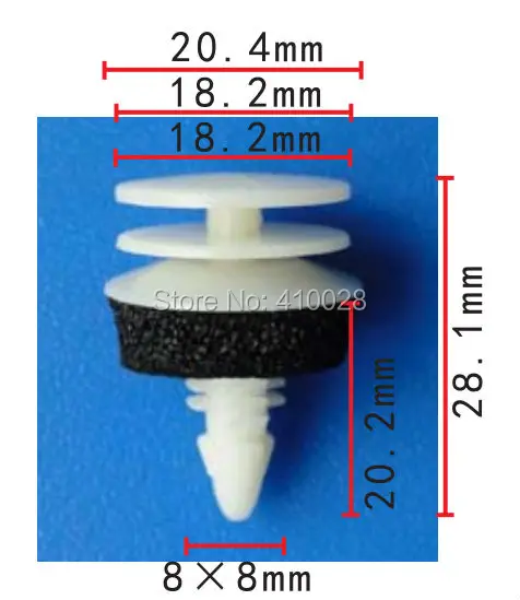 Shhworldsea 90904-67021 Grapas de rejilla del radiador Toyota