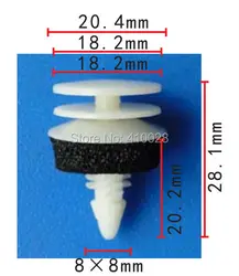 Shhworldsea 90904-67021 Grapas de rejilla del radiador Toyota