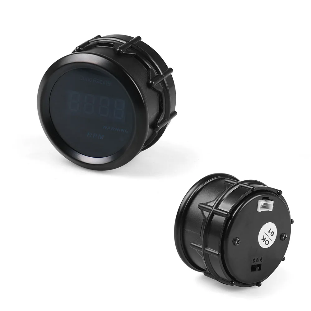 Dynoracing 2 "52mm tacómetro Digital para coche medidor de RPM medidor de coche Led azul pantalla LED TT 101459 - imagen 3