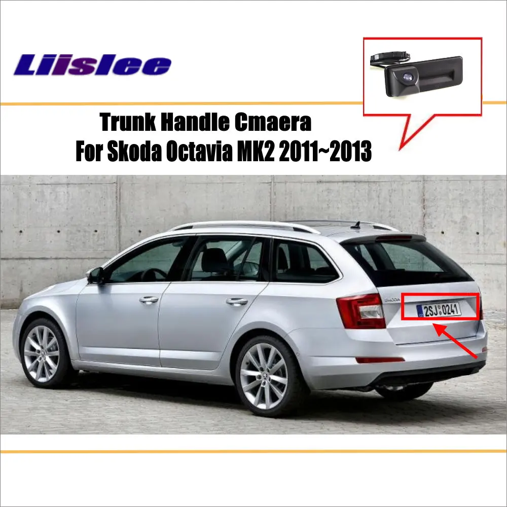 Cámara marcha atrás Sony CCD OEM para Skoda Octavia MK2 maneta maletero