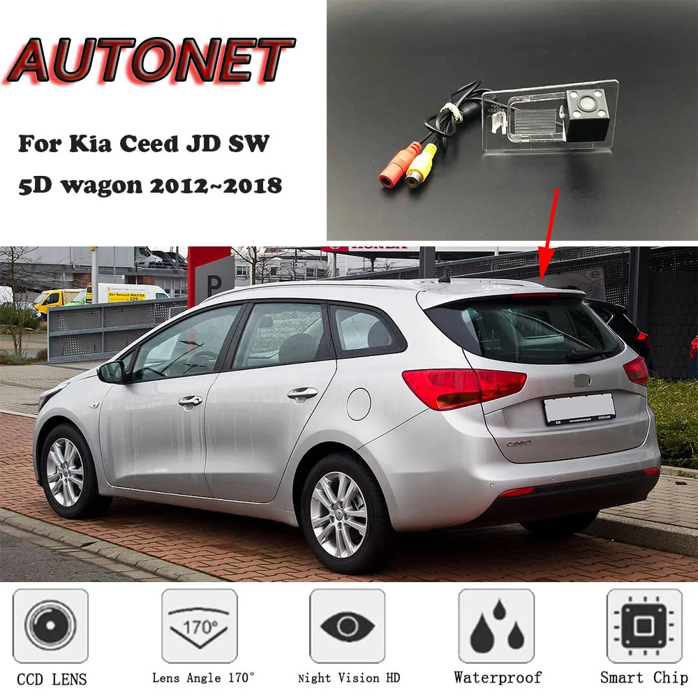 Cámara de visión trasera AUTONET para Kia Ceed JD SW 2012-2018
