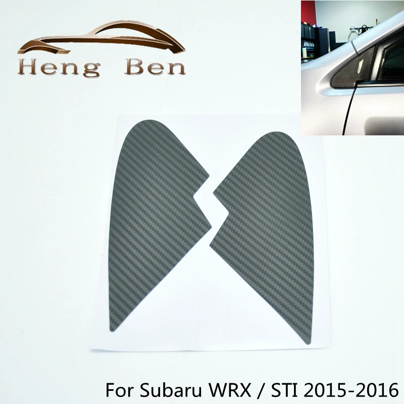 Cubiertas de fibra de carbono para embellecedor de ventana de cuarto del Subaru WRX/STI