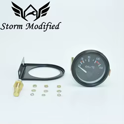 SuTong Indicador de temperatura de aceite analógico 52 mm LED