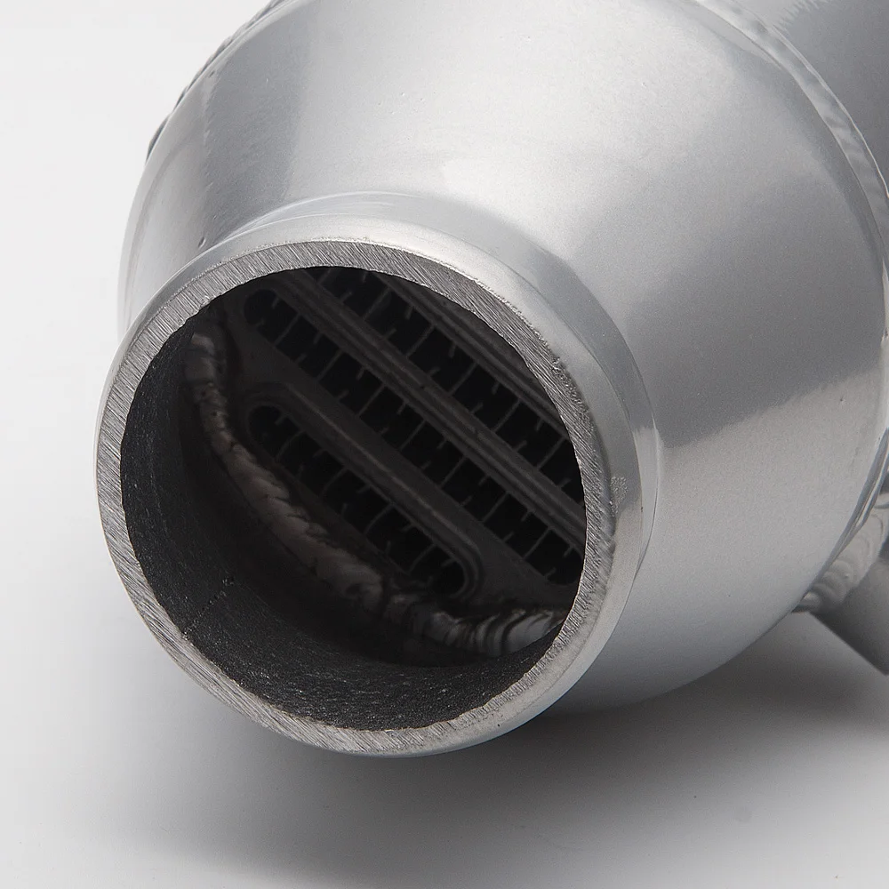 Vista del intercooler montado