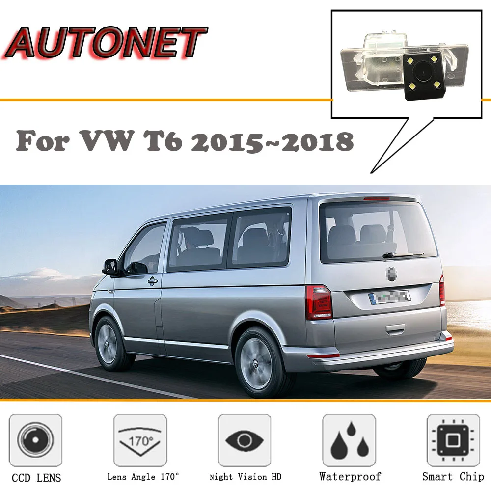 Cámara visión trasera AUTONET CCD para VW T6 Transporter Multivan Caravelle