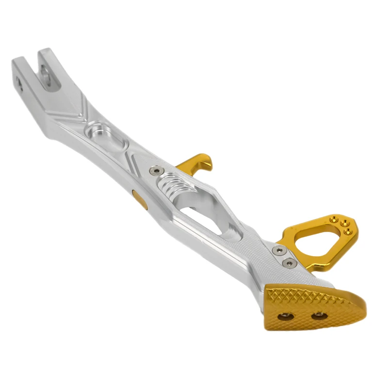 MoFlyeer-pata de cabra para motocicleta, soporte lateral de aleación de aluminio CNC, estándar de calle - imagen 4
