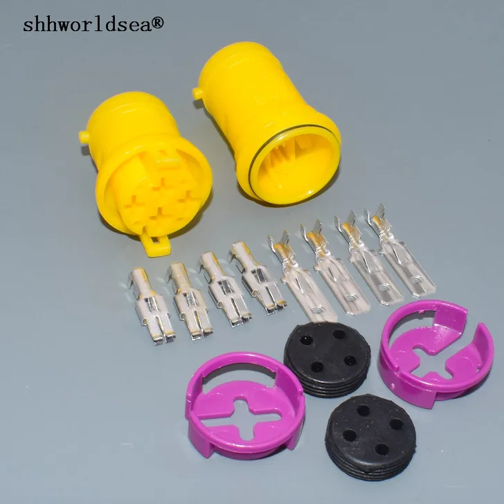 Shhworldsea 813972930 Conector eléctrico estanco de 4 pines VW