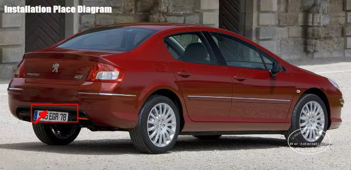 Cámara trasera CCD HD para Peugeot 407