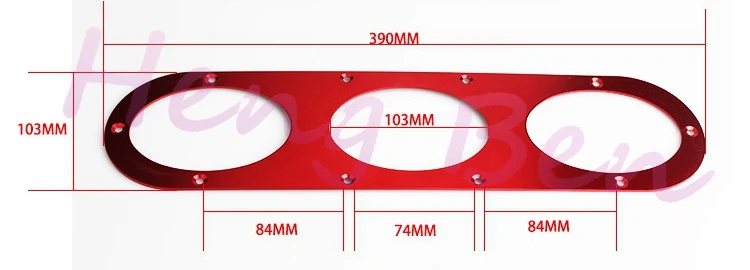 Panel difusor de desviación de aire de parachoques trasero en aluminio