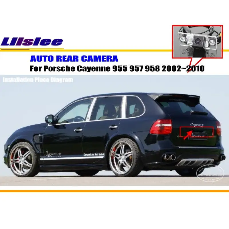 Cámara de visión trasera para coche, Kit de accesorios de aparcamiento, HD, CCD, para Porsche Cayenne 955, 957, 958, 2002-2010