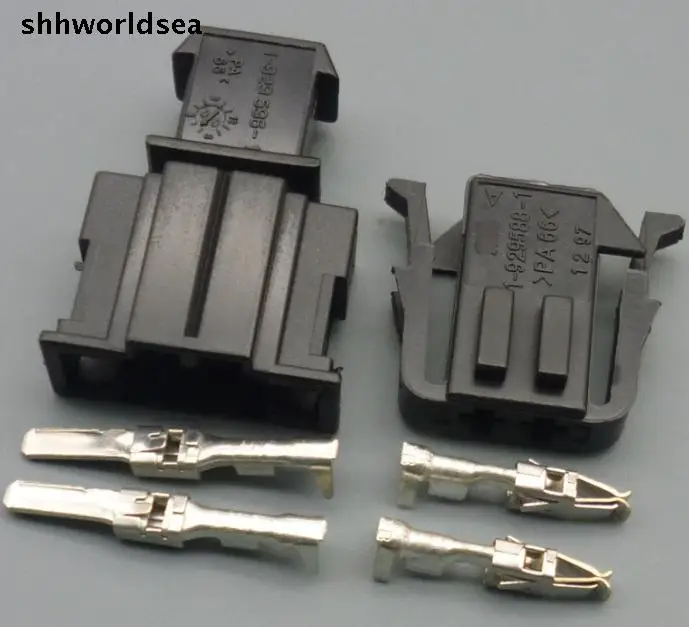 Conector 2 pines 2.8mm Shhworldsea 191 972 712/702 para VW Audi Skoda