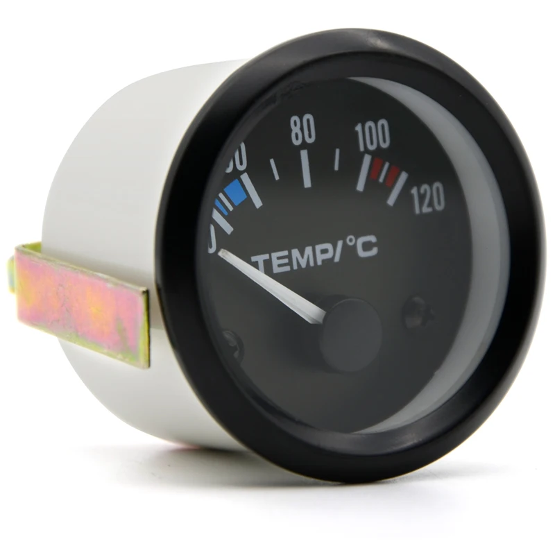 Termómetro de agua del motor 52mm 40-120°C bisel negro 12V - imagen 4