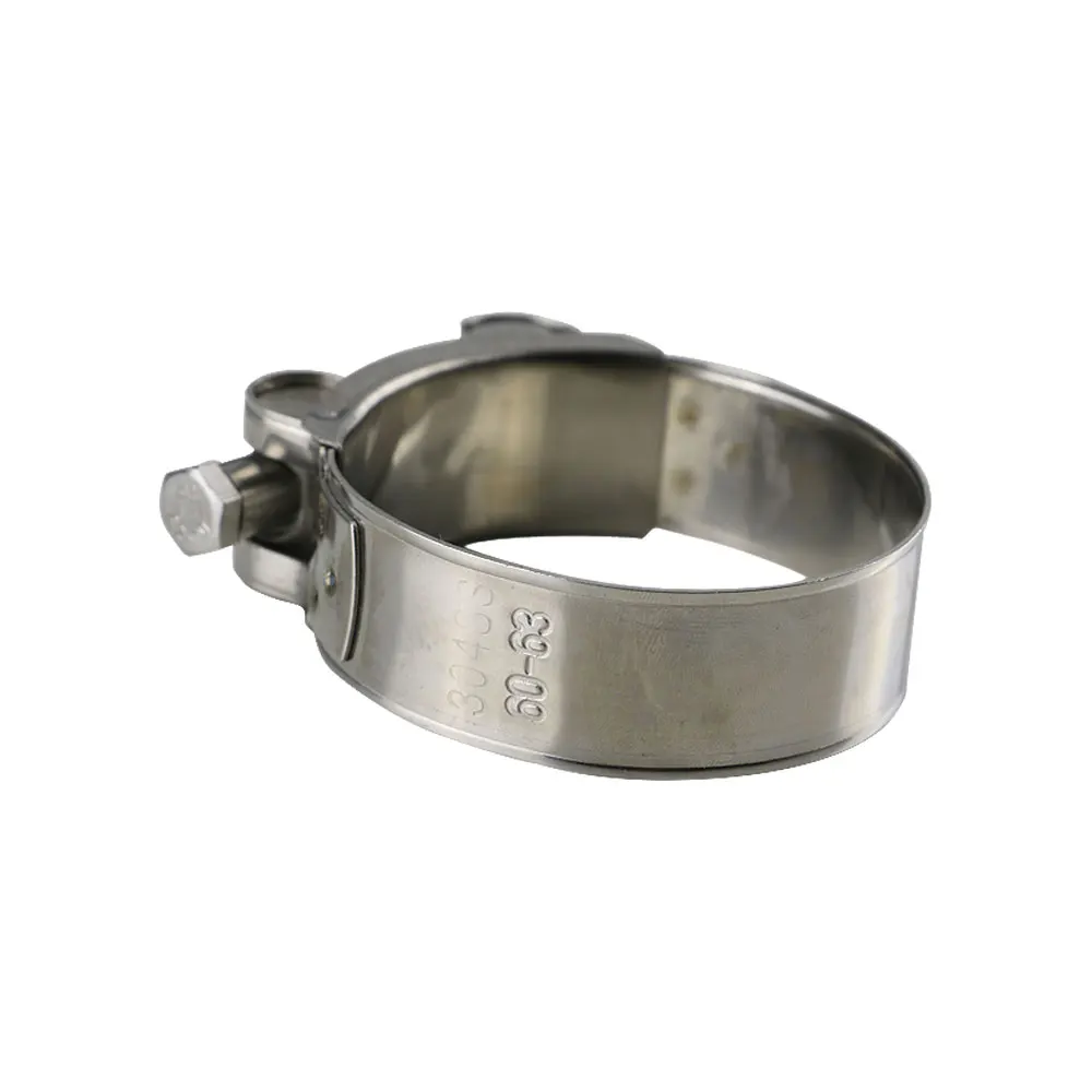 Abrazadera tubo de escape ajustable acero inoxidable para silenciador - imagen 4