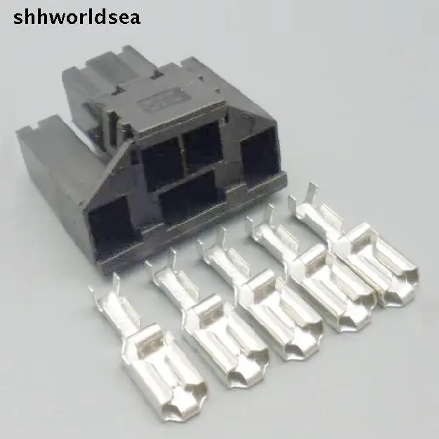 443972995 Conector eléctrico 5 pines 6,3 mm para automóvil