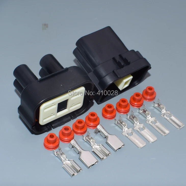 Shhworldsea Conector estanco macho-hembra de 4 pines, 6,3 mm - imagen 5