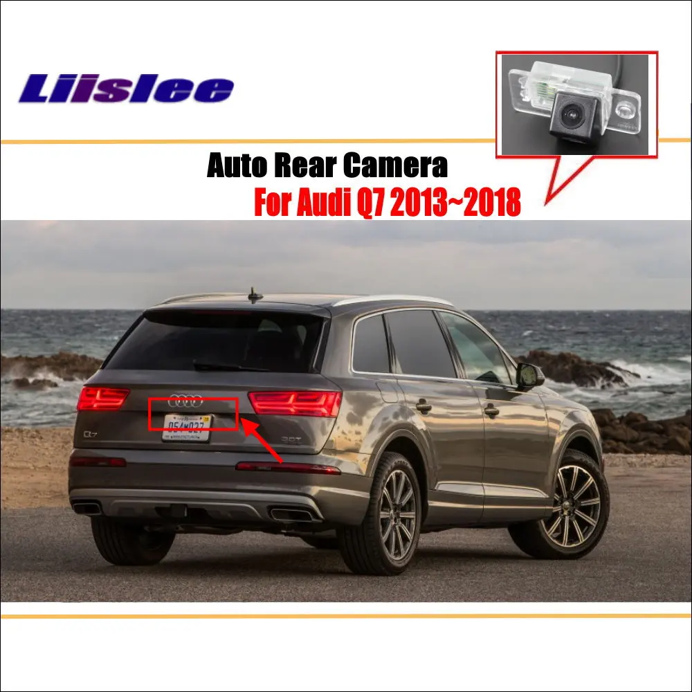 Cámara de marcha atrás CCD HD para Audi Q7 2013-2018